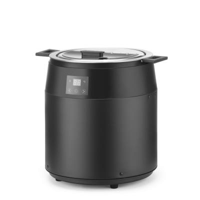 Kotlík na polévku bez vody, 10L, HENDI, 10L, Černá, 230V/450W, ⌀330x(H)398mm | 860564